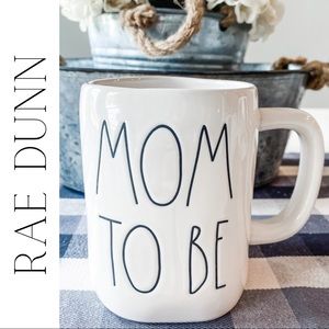 NWOT Rae Dunn Classic White Mom to Be Coffee Mug